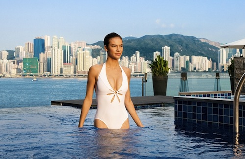 Rooftop pool, Hong Kong