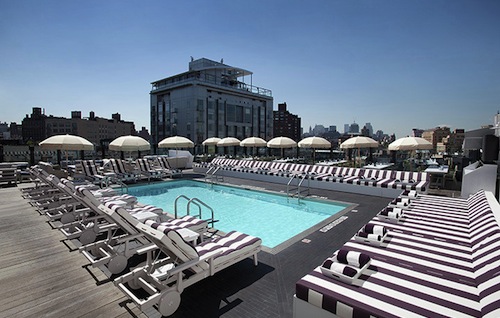 Rooftop pool, New York