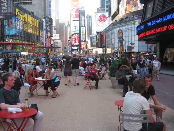 hotels in new york city times square. Times Square pedestrianized
