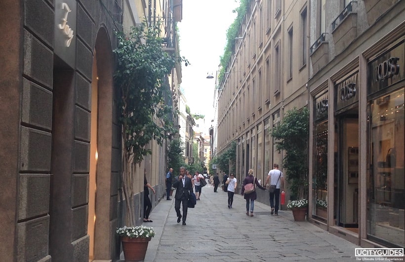Milan shopping street